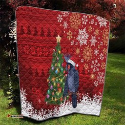 Australia Palm Cockatoo Christmas Quilt Goliath Cockatoo Santa Merry Chrissie LT14