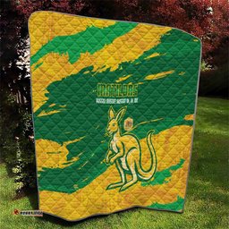Australia Soccer Quilt 2025 Go Matildas Marble Grunge Style LT14