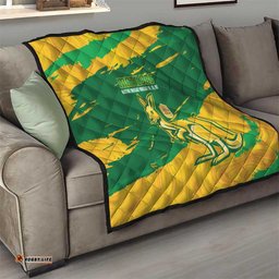 Australia Soccer Quilt 2025 Go Matildas Marble Grunge Style LT14