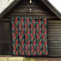 Australia Sturt's Desert Pea Quilt Aussie Native Flowers Indigenous Art LT14