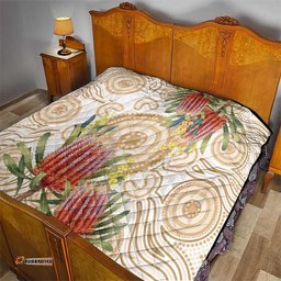 Australia Banksia Quilt Aussie Native Flowers Indigenous Art LT14