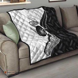 Personalised Aotearoa Lawn Bowls Quilt Maori and Silver Fern Half Style LT03