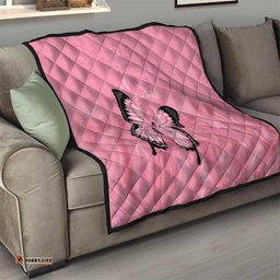 Personalised Australia Breast Cancer Awareness Quilt Pink Ribbon Butterfly Opal Pattern LT14