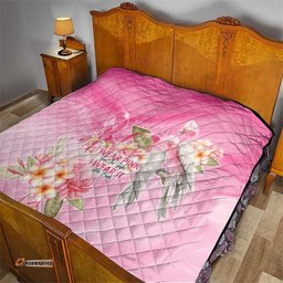 Personalised I Wear Pink For The Fight Quilt Australian Breast Cancer Spirit LT9
