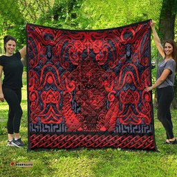 New Zealand Taiaha Maori Quilt Whero Minimalist Silver Fern Tukutuku Motif LT9