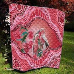 Indigenous Pink Galah Australia Quilt Australian Hakea Aboriginal Art Proud LT14