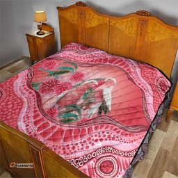 Indigenous Pink Galah Australia Quilt Australian Hakea Aboriginal Art Proud LT14