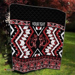 Personalised Aotearoa Waitangi Quilt Taniko Motifs - Mania Gecko LT7