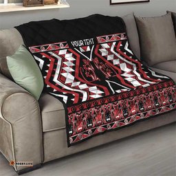 Personalised Aotearoa Waitangi Quilt Taniko Motifs - Mania Gecko LT7