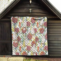 Little Corella Australia Cockatoo Quilt Cacatua Sanguinea Banksia Seamless White LT14