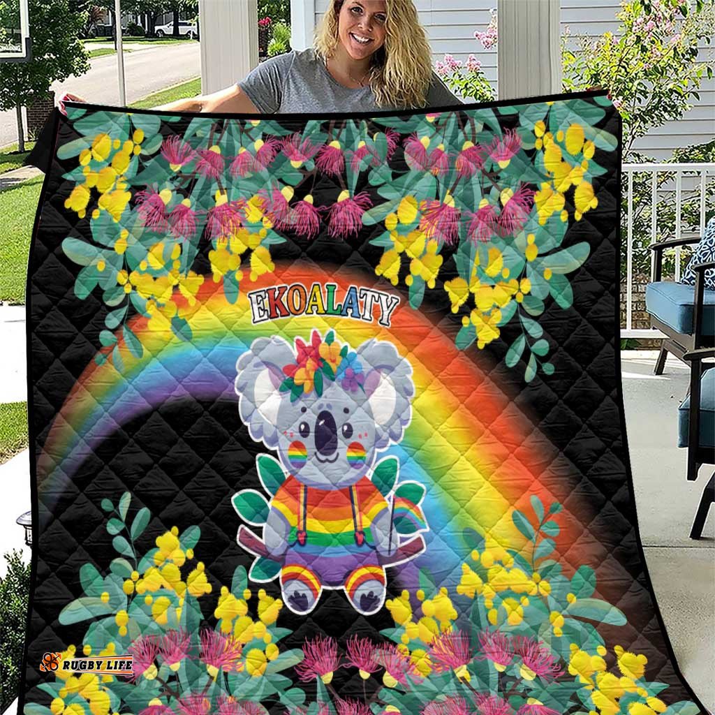 LGBTQ Koala Gay Quilt Aussie Koala Bear Ekoalaty LT9