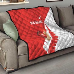New Zealand Cricket Quilt Kiwi Birds Haka Dance Red Fern Sporty Style LT03