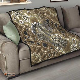 Personalised NAIDOC Week 50 Years Deadly Always Quilt Brown Aboriginal Artwork Dot Painting LT9