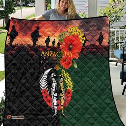 New Zealand and Australia ANZAC Day Quilt Lest We Forget Indigenous and Maori Pattern LT03