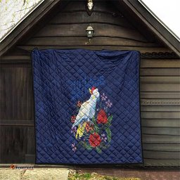 Merry Cocka-mas Quilt Australia Christmas Blue Art LT9