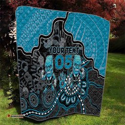 Custom Power Football Quilt Aboriginal Dot Art Pattern DT05