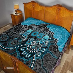 Custom Power Football Quilt Aboriginal Dot Art Pattern DT05