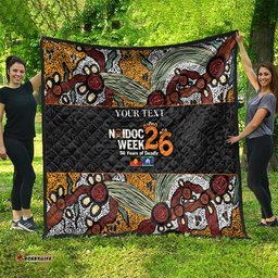 Personalised NAIDOC Deadly 50 Years Quilt Minimalist Aboriginal Art LT9