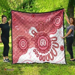 NAIDOC Week 2026 Quilt 50 Years Deadly Dhari Pink Aboriginal Art LT14