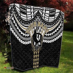 Personalized Collingwood Magpies Quilt Polynesian Tribal Pattern Heritage Football TS04