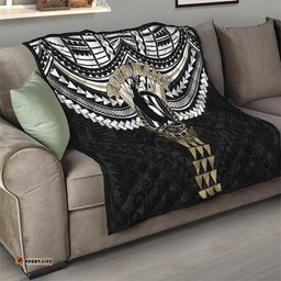 Personalized Collingwood Magpies Quilt Polynesian Tribal Pattern Heritage Football TS04