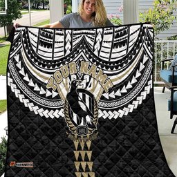Personalized Collingwood Magpies Quilt Polynesian Tribal Pattern Heritage Football TS04