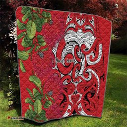 Personalised New Zealand Koru Pohutukawa Quilt Meri Kirihimete Aroha for Christmas LT9