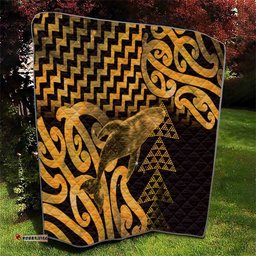 Humpback Whale Matariki New Zealand Quilt NZ Maori Paikea Poutama Luxury Gold LT14