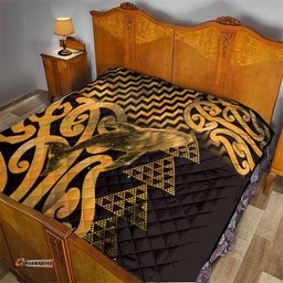 Humpback Whale Matariki New Zealand Quilt NZ Maori Paikea Poutama Luxury Gold LT14
