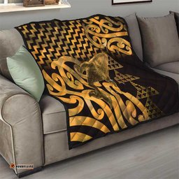 Humpback Whale Matariki New Zealand Quilt NZ Maori Paikea Poutama Luxury Gold LT14