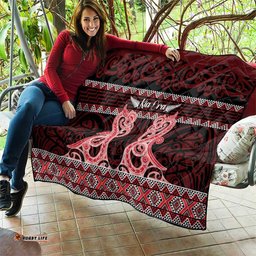 Kia Ora New Zealand Quilt Maori Language Week Whero Taniko Motif LT14