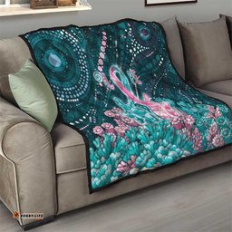 Hereditary Cancer Awareness Quilt Hope Ribbon With Aussie Teal Duncan Coral DT05