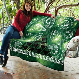 Matariki New Zealand Quilt NZ Niho Taniwha Maori New Year Green Galaxy LT14