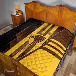 Hawthorn Hawks Quilt Modern Geometric Sports Graphic Style TS04
