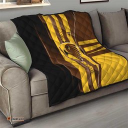 Hawthorn Hawks Quilt Modern Geometric Sports Graphic Style TS04