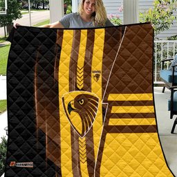 Hawthorn Hawks Quilt Modern Geometric Sports Graphic Style TS04