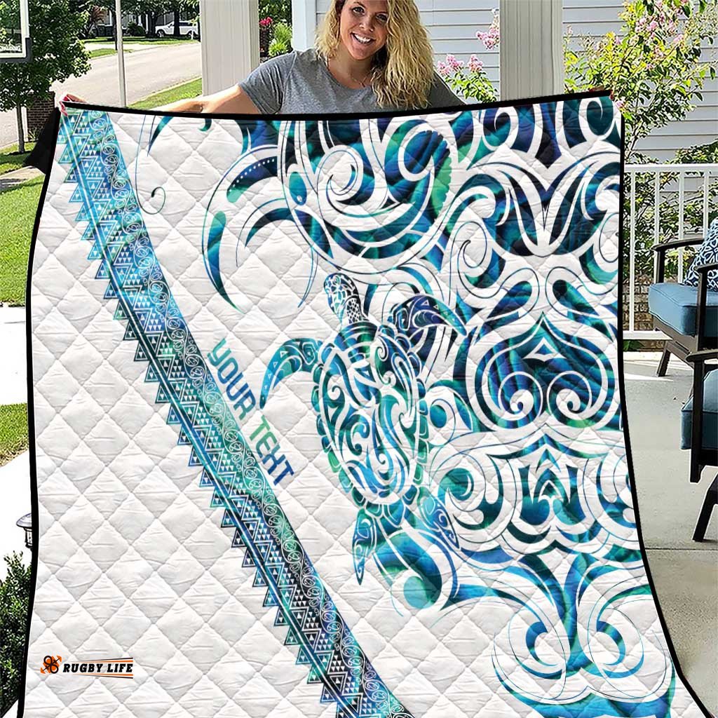 Kahui Whetu Paua shell Kowhaiwhai Taniko Personalised Quilt Turtle Tattoo Maori Tribal Style LT9