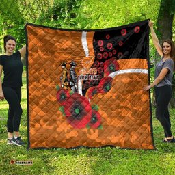Greater Giants ANZAC Personalised Quilt Lest We Forget Poppy Camo LT9