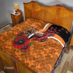 Greater Giants ANZAC Personalised Quilt Lest We Forget Poppy Camo LT9