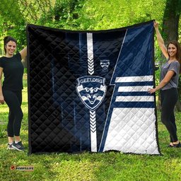 Geelong Cats Quilt Modern Geometric Sports Graphic Style TS04