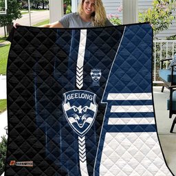 Geelong Cats Quilt Modern Geometric Sports Graphic Style TS04