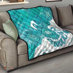 NAIDOC Week 2026 Quilt 50 Years Deadly Dhari Cyan Aboriginal Art LT14
