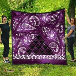 Matariki New Zealand Quilt NZ Niho Taniwha Maori New Year Purple Galaxy LT14