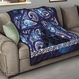 Matariki New Zealand Quilt NZ Niho Taniwha Maori New Year Blue Galaxy LT14