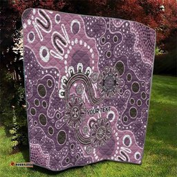 Personalised NAIDOC Week 50 Years Deadly Always Quilt Pink Aboriginal Artwork Dot Painting LT9