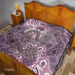 Personalised NAIDOC Week 50 Years Deadly Always Quilt Pink Aboriginal Artwork Dot Painting LT9