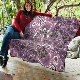 Personalised NAIDOC Week 50 Years Deadly Always Quilt Pink Aboriginal Artwork Dot Painting LT9
