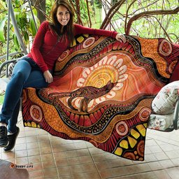 Indigenous Dingo Australia Quilt Australian Aboriginal Art Proud LT14
