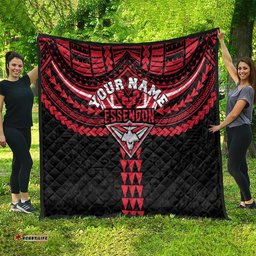 Personalized Essendon Bombers Quilt Polynesian Tribal Pattern Heritage Football TS04
