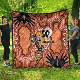 Personalised Australia Lizard NAIDOC Week 2026 Quilt 50 Years of Deadly Aboriginal Art LT14